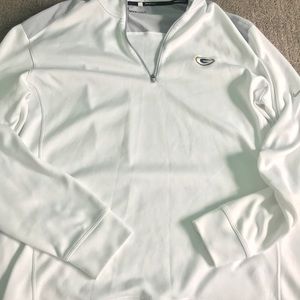 NIKE Golf green bay packers 1/4 zip pullover sizeL